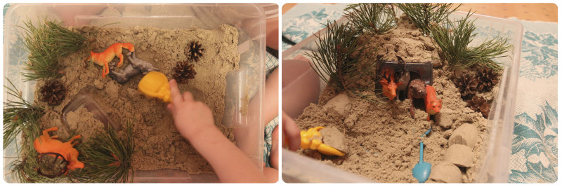 сюжетные игры с песком в песочнице