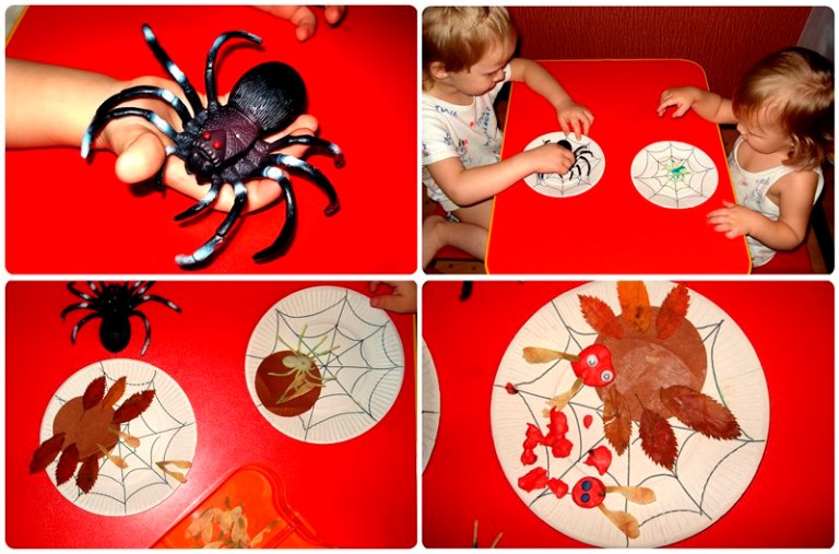 дети и игрушечный паук почему летает паутина