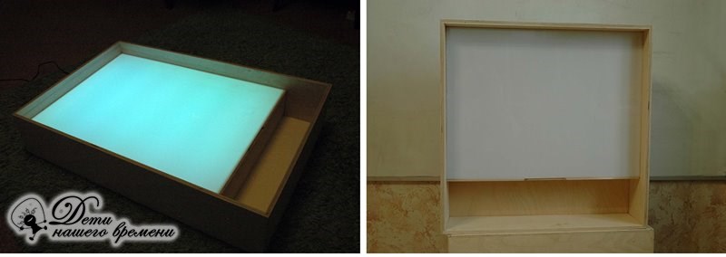световой стол для рисования песком форма