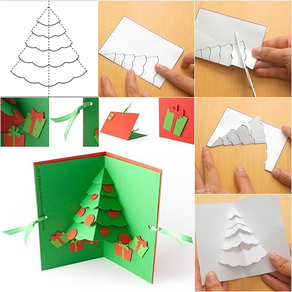 Простые новогодние открытки для детей в детском саду